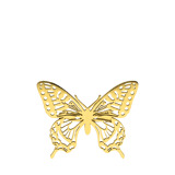 Goldene Modeschmuck-Brosche, Schmetterling, durchbrochen
