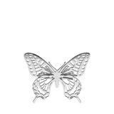 Silberne Modeschmuck-Brosche, Schmetterling, durchbrochen