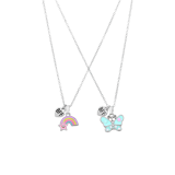 Silbernes Modeschmuckset „BFF