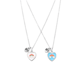 Silbernes Modeschmuckset „BFF