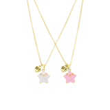 Bijoux goudkleurige kinderkettingen set met hanger sterren