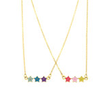 Goldene Modeschmuckkette „BFF
