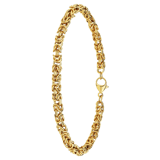 Stainless steel goldplated kinderschakelarmband