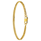 Stainless steel goldplated kinderschakelarmband