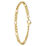 Stainless steel goldplated kinderschakelarmband