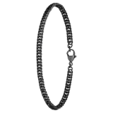Stainless steel armband gourmet met anitque finish