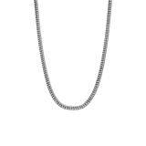 Edelstahlkette mit Gourmetgliedern, Antik-Finish 