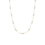 Stainless steel goldplated ketting met hanger met marmer voor dames