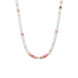 Stainless steel goldplated kralenketting voor dames