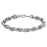 Stainless steel schakelarmband