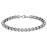 Stainless steel schakelarmband