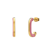 Stainless steel goldplated oorringen voor dames