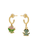 Ohrringe aus 925er Silber, vergoldet, Disney-Frosch