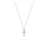 Zilveren ketting met hanger kruis