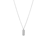 Halskette aus 925er Silber mit Anhänger, Steg