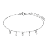 Stainless steel armband met maansteen