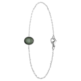 Armband aus Edelstahl mit grünem Aventurin-Quarz