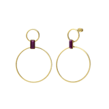 Stainless steel goldplated oorringen voor dames