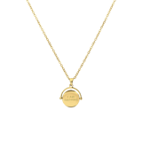 Stainless steel goldplated ketting met hanger voor dames