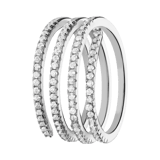 Ring aus 925 Silber, spiralförmig, mit Zirkonia