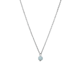 Stainless steel ketting met amazoniet voor dames