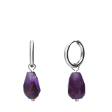 Ohrringe aus Edelstahl mit Amethyst
