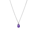 Myla stainless steel ketting met amethyst voor dames