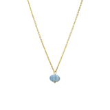 Stainless steel goldplated ketting met hanger pompoen voor dames