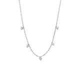 Halskette aus 925er Silber mit Zirkonia
