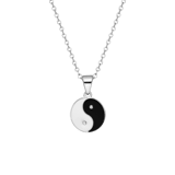 Halskette aus Edelstahl mit Yin- und Yang-Symbol