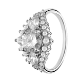 Ring aus 925 Silber mit Zirkonia