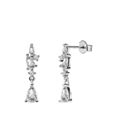 Ohrstecker, 925 Silber, Tropfen, Zirkonia