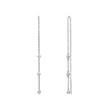 Durchzieher-Ohrringe aus 925er Silber mit Zirkonia