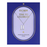 Stainless steel ketting letter H