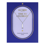 Stainless steel ketting letter I