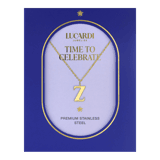 Stainless steel goldplated ketting met letterhanger Z voor dames