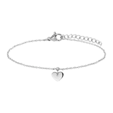 Stainless steel armband met hart