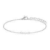 Stainless steel armband met parels