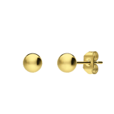 Stainless steel goldplated oorknoppen voor dames