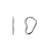 Stainless steel oorringen hart voor dames