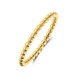 Ring aus Edelstahl, vergoldet, Kugeln, 2,5mm