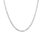 Halskette aus Edelstahl, mit Figaroglied, 3 mm