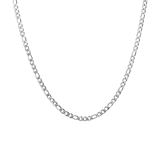 Halskette aus Edelstahl, mit Figaroglied, 4 mm