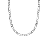 Halskette aus Edelstahl, mit Figaroglied, 5 mm