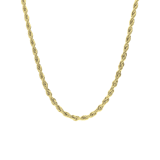 Stainless steel goldplated schakelketting 4mm voor dames