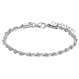 Stainless steel armband koord 4mm
