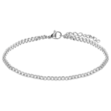 Armband mit Gourmet-Glied aus Edelstahl, 3 mm