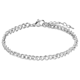 Armband mit Gourmet-Glied aus Edelstahl, 4 mm