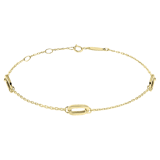 Armband aus 585er Gelbgold mit 3 Ovalen