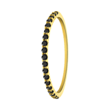 Ring, 585 Gelbgold, mit schwarzem Zirkonia